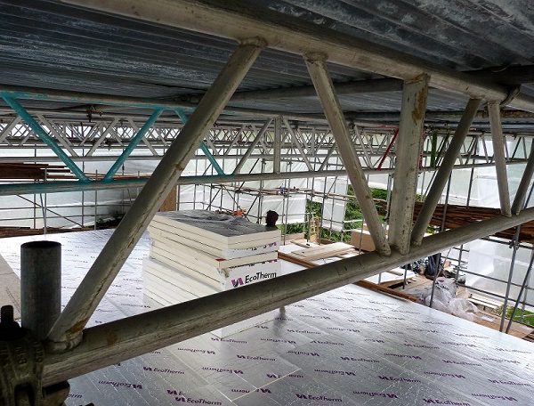 Insulating the roof with ecotherm