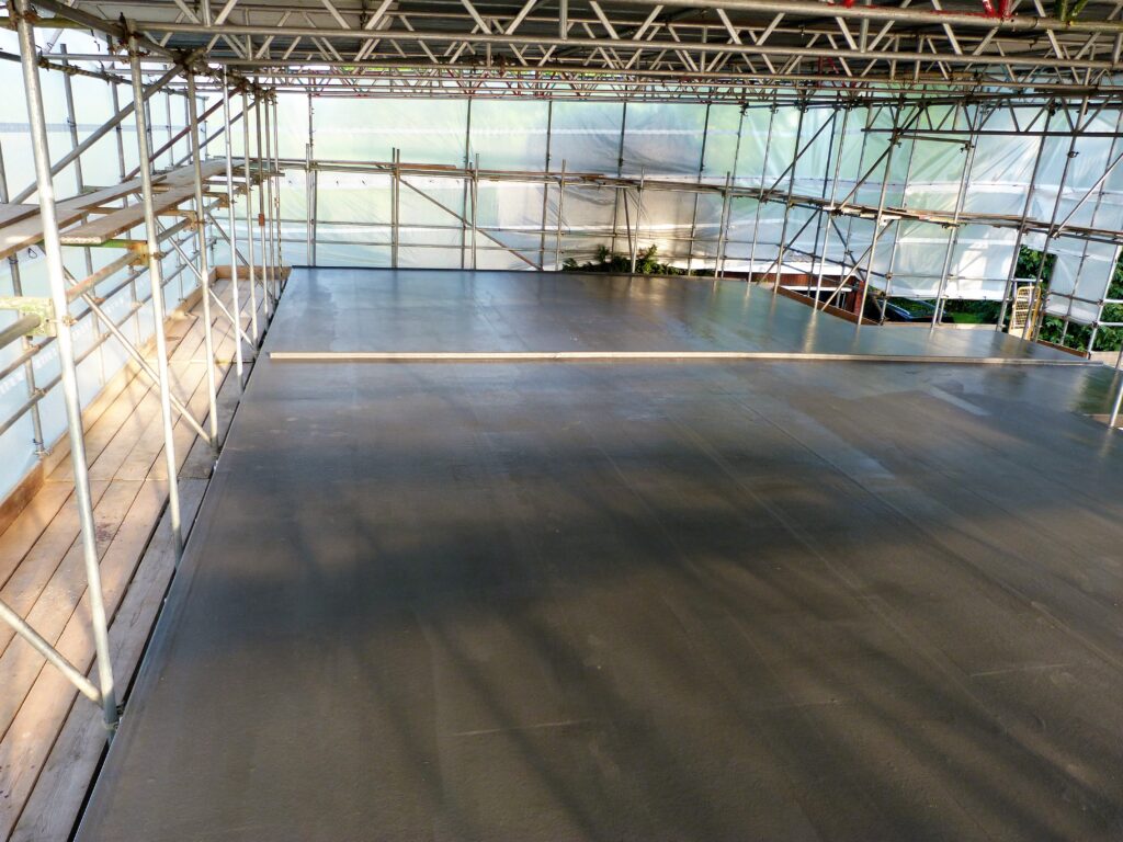 GRP completed roof